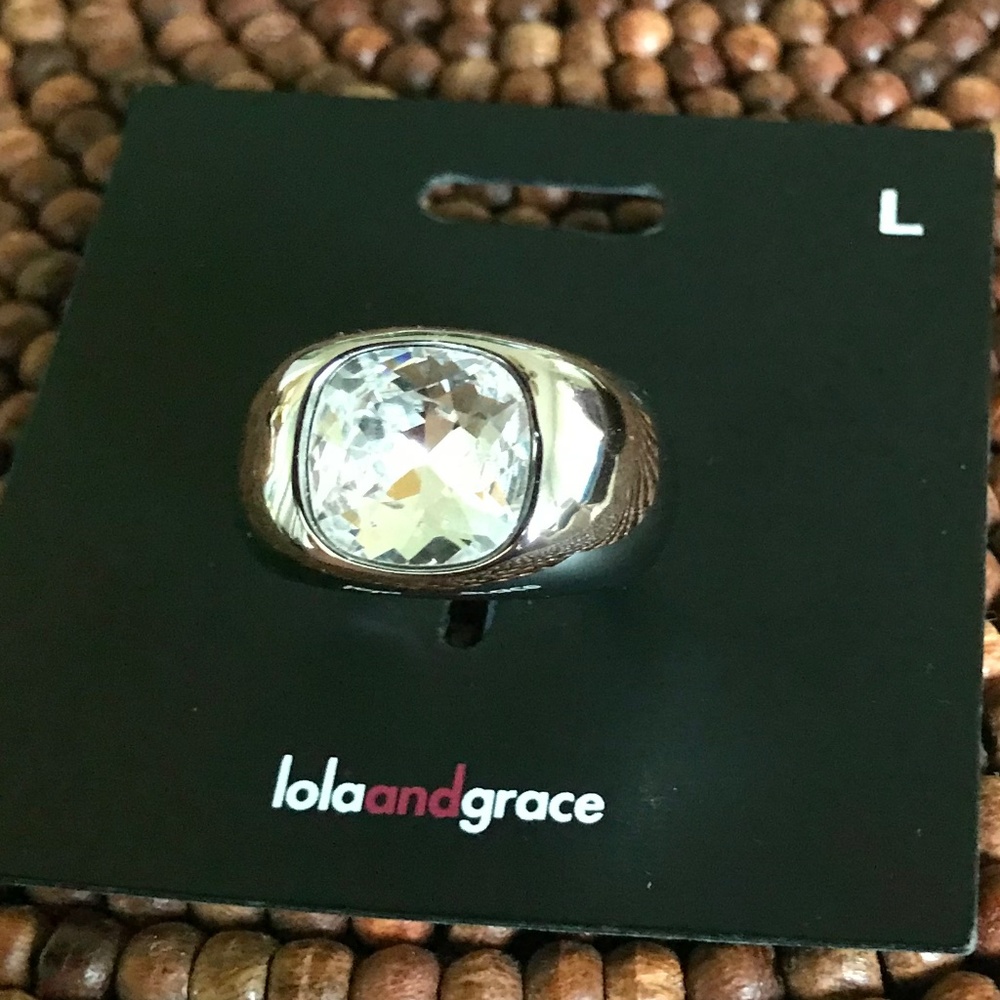 New Lola and grace square solitaire cocktail ring